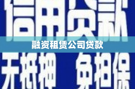 岳塘融资租赁公司贷款