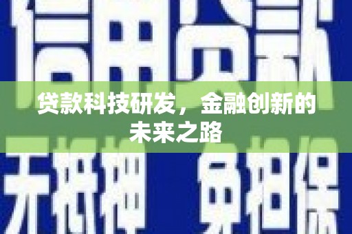 岳塘贷款科技研发，金融创新的未来之路