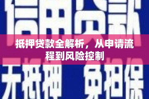 岳塘抵押贷款全解析，从申请流程到风险控制