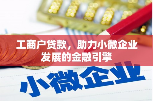 岳塘工商户贷款，助力小微企业发展的金融引擎