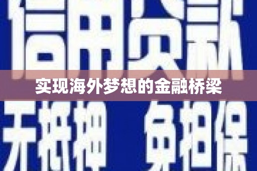 岳塘实现海外梦想的金融桥梁