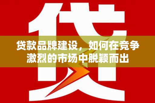 岳塘贷款品牌建设，如何在竞争激烈的市场中脱颖而出