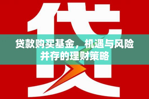 岳塘贷款购买基金，机遇与风险并存的理财策略