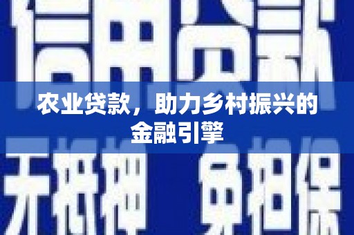 岳塘农业贷款，助力乡村振兴的金融引擎