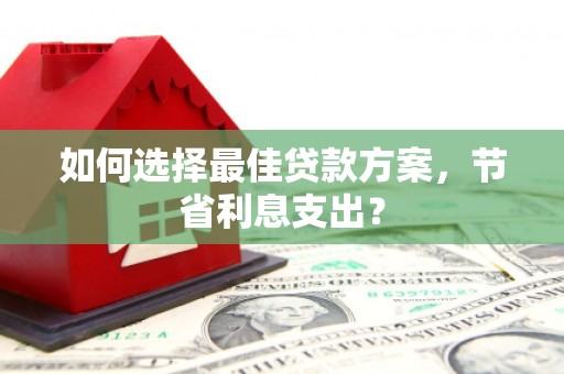 岳塘如何选择最佳贷款方案，节省利息支出？
