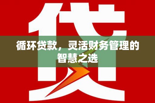 岳塘循环贷款，灵活财务管理的智慧之选