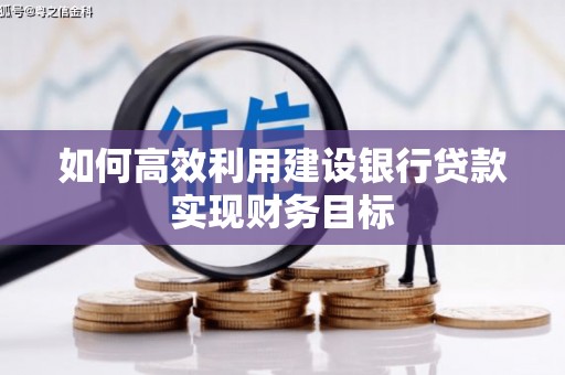 岳塘如何高效利用建设银行贷款实现财务目标