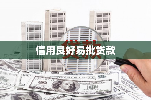岳塘信用良好易批贷款