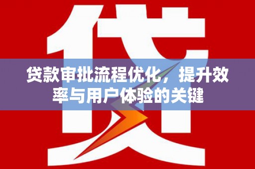 岳塘贷款审批流程优化，提升效率与用户体验的关键