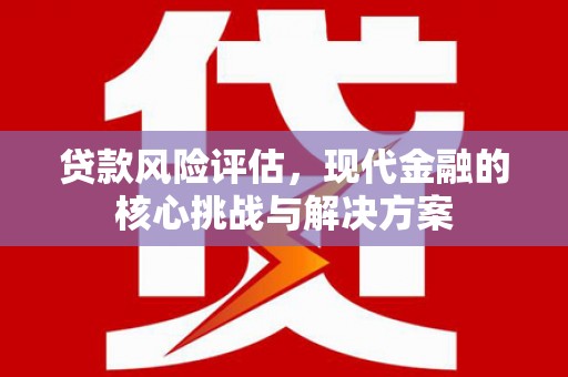 岳塘贷款风险评估，现代金融的核心挑战与解决方案