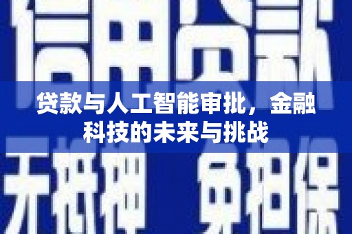 岳塘贷款与人工智能审批，金融科技的未来与挑战