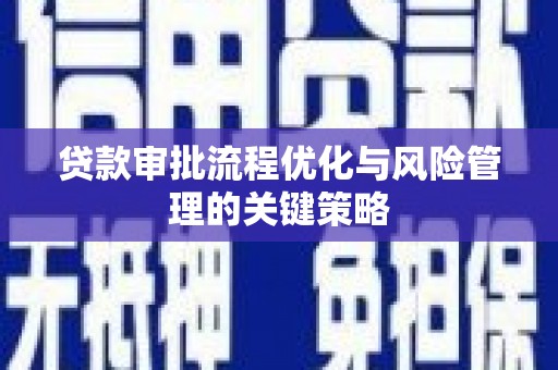 岳塘贷款审批流程优化与风险管理的关键策略