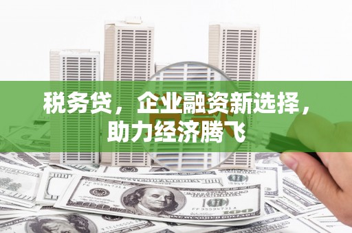 岳塘税务贷，企业融资新选择，助力经济腾飞