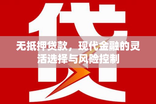 岳塘无抵押贷款，现代金融的灵活选择与风险控制