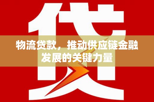 岳塘物流贷款，推动供应链金融发展的关键力量