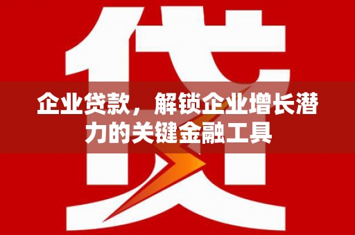 岳塘企业贷款，解锁企业增长潜力的关键金融工具