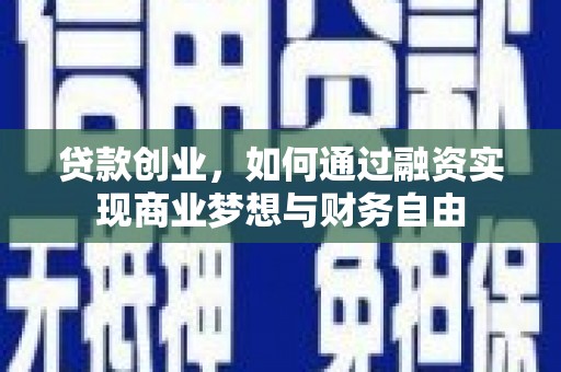岳塘贷款创业，如何通过融资实现商业梦想与财务自由