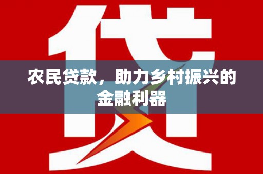 岳塘农民贷款，助力乡村振兴的金融利器