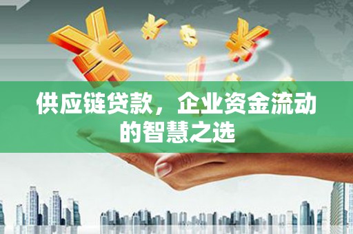 岳塘供应链贷款，企业资金流动的智慧之选