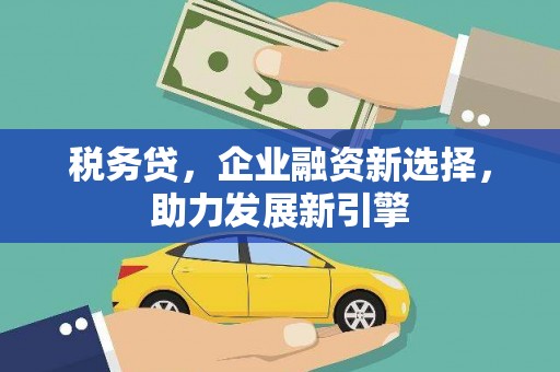 岳塘税务贷，企业融资新选择，助力发展新引擎