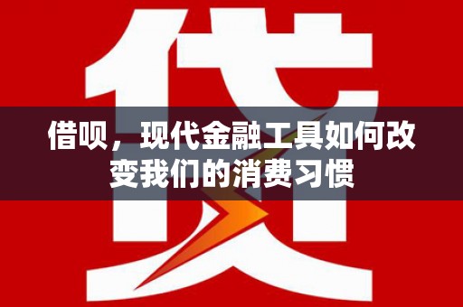 岳塘借呗，现代金融工具如何改变我们的消费习惯