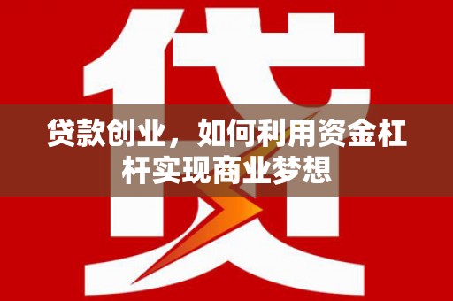 岳塘贷款创业，如何利用资金杠杆实现商业梦想