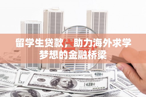 岳塘留学生贷款，助力海外求学梦想的金融桥梁