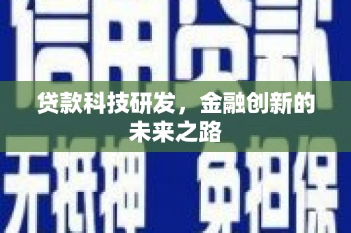 岳塘贷款科技研发，金融创新的未来之路