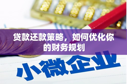 岳塘贷款还款策略，如何优化你的财务规划