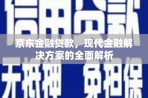 岳塘京东金融贷款，现代金融解决方案的全面解析