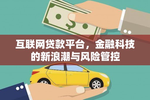 岳塘互联网贷款平台，金融科技的新浪潮与风险管控