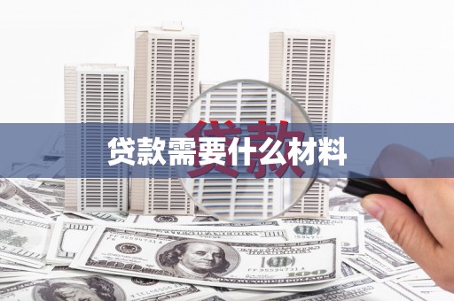岳塘贷款需要什么材料