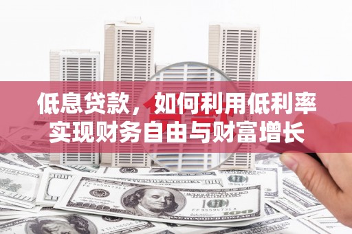 岳塘低息贷款，如何利用低利率实现财务自由与财富增长