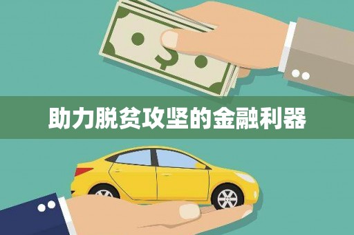 岳塘助力脱贫攻坚的金融利器